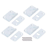 4PCS Bed Rail Bracket Heavy Duty Stainless Steel Bed Rail Fittings for Bed Frame Footrest In Australia - Darrahopens