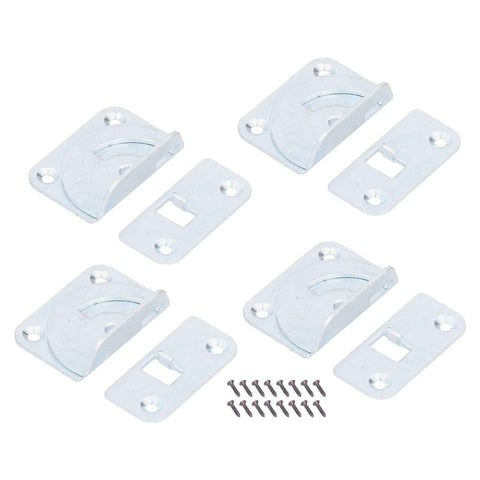 4PCS Bed Rail Bracket Heavy Duty Stainless Steel Bed Rail Fittings for Bed Frame Footrest In Australia - Darrahopens