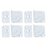 4PCS Bed Rail Bracket Heavy Duty Stainless Steel Bed Rail Fittings for Bed Frame Footrest