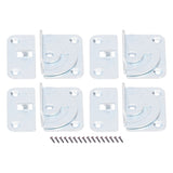 4PCS Bed Rail Bracket Heavy Duty Stainless Steel Bed Rail Fittings for Bed Frame Footrest