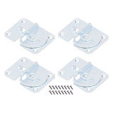 4PCS Bed Rail Bracket Heavy Duty Stainless Steel Bed Rail Fittings for Bed Frame Footrest