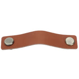 PU Leather Drawer Pulls Anticollision Wear Resistant European Exquisite Modern Simple Cabinet HandleBrown
