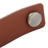 PU Leather Drawer Pulls Anticollision Wear Resistant European Exquisite Modern Simple Cabinet HandleBrown