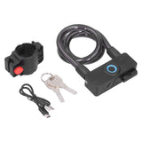 3.7V Lithium Battery Portable Fingerprint Bicycle Lock Bluetooth Intelligent Chain Lock for Motorcycle Mountain Bike In Australia - Darrahopens