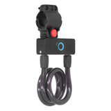 3.7V Lithium Battery Portable Fingerprint Bicycle Lock Bluetooth Intelligent Chain Lock for Motorcycle Mountain Bike