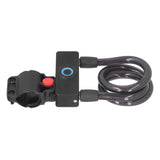 3.7V Lithium Battery Portable Fingerprint Bicycle Lock Bluetooth Intelligent Chain Lock for Motorcycle Mountain Bike