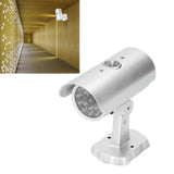 Simulation Camera Dummy Security Camera Monitor Fake Surveillance System with Flashing LED Light
