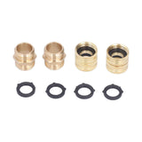 2Pairs 3/4in Brass Hose Adapter 2 Way Hose Adapter Durable and Convenient for Garden and Washing Machine In Australia - Darrahopens