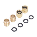 2Pairs 3/4in Brass Hose Adapter 2 Way Hose Adapter Durable and Convenient for Garden and Washing Machine In Australia - Darrahopens
