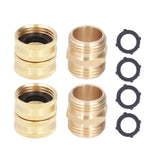 2Pairs 3/4in Brass Hose Adapter 2 Way Hose Adapter Durable and Convenient for Garden and Washing Machine In Australia - Darrahopens
