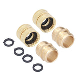 2Pairs 3/4in Brass Hose Adapter 2 Way Hose Adapter Durable and Convenient for Garden and Washing Machine In Australia - Darrahopens