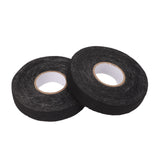 6pcs Cloth Tape Black Noise Damping Heat Proof Shock Absorbing Wear Proof Flame Retardant 19mmx25m Wire Harness Wrapping Tape for Car Engine