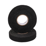 6pcs Cloth Tape Black Noise Damping Heat Proof Shock Absorbing Wear Proof Flame Retardant 19mmx25m Wire Harness Wrapping Tape for Car Engine
