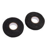 6pcs Cloth Tape Black Noise Damping Heat Proof Shock Absorbing Wear Proof Flame Retardant 19mmx25m Wire Harness Wrapping Tape for Car Engine