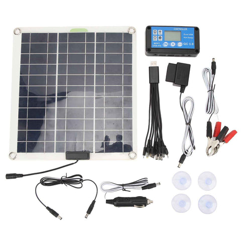 200W Solar Charger Panel High Efficiency 20A IP67 Waterproof Portable Solar Panel Controller Kit for Outdoor Camping Hiking In Australia - Darrahopens