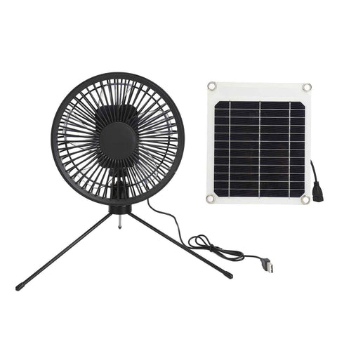 Solar Camping Fan with Tripod IP67 Waterproof Adjustable Portable Camping Fan with 10W Solar Panel for Outdoor Camping In Australia - Darrahopens