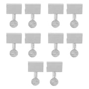 10pcs Sliding Window Security Lock Security Door Stopper Safety Lock Drill Free Install Anti Theft Limit Round Handle Silver In Australia - Darrahopens