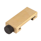 Steel Ruler Positioning Tool Woodworking Brass Locator Steel Ruler Fixed Block for Measurement and Marking