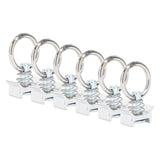 6PCS Single Stud Fitting L Track with Round Ring Stainless Steel Aluminum Cargo Control Stud Tie Down Fitting for Airline Track Logistic Installation In Australia - Darrahopens
