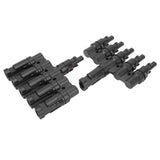 Solar T Branch Connector 1 to 5 PPO IP67 Waterproof Female Male Safety Protection Solar Panel Power Accessory In Australia - Darrahopens