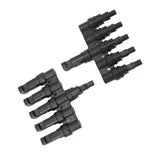 Solar T Branch Connector 1 to 5 PPO IP67 Waterproof Female Male Safety Protection Solar Panel Power Accessory