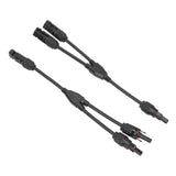 1 Pair Solar Panel Y Branch Parallel Cable 2 to 1 Solar Connectors Y Branch Parallel Adapter Cable Wire Plug Tool Kit MFF FMM 30CM 0.98FT In Australia - Darrahopens