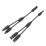 1 Pair Solar Panel Y Branch Parallel Cable 2 to 1 Solar Connectors Y Branch Parallel Adapter Cable Wire Plug Tool Kit MFF FMM 30CM 0.98FT In Australia - Darrahopens