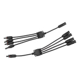 Solar Connectors 1 to 4 Y Branch Parallel Adapter Cable Wire Plug Tool Kit for Solar Panel
