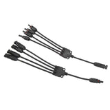Solar Connectors 1 to 4 Y Branch Parallel Adapter Cable Wire Plug Tool Kit for Solar Panel