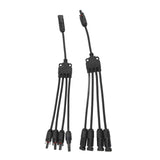 Solar Connectors 1 to 4 Y Branch Parallel Adapter Cable Wire Plug Tool Kit for Solar Panel