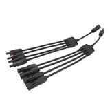 Solar Connectors 1 to 4 Y Branch Parallel Adapter Cable Wire Plug Tool Kit for Solar Panel