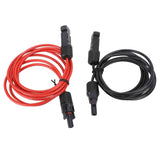 2m 6.6ft 12AWG Solar Panel Extension Cable Wire with Female and Male Connector Red Black 2.5mm² In Australia - Darrahopens