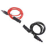 2m 6.6ft 12AWG Solar Panel Extension Cable Wire with Female and Male Connector Red Black 2.5mm² In Australia - Darrahopens