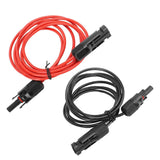 2m 6.6ft 12AWG Solar Panel Extension Cable Wire with Female and Male Connector Red Black 2.5mm² In Australia - Darrahopens