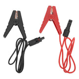 2PCS Solar Power Battery Clip 12AWG Quick Disconnect Extension Cable Battery Charger Clamp Connector for Solar Panel Automotive Motorcycle