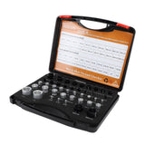 44PCS Nut and Bolt Thread Checker Aluminum High Accuracy Bolt Nut Identifier Gauge with Storage Box for Imperial and Metric Nuts