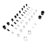 44PCS Nut and Bolt Thread Checker Aluminum High Accuracy Bolt Nut Identifier Gauge with Storage Box for Imperial and Metric Nuts