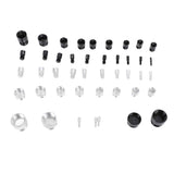 44PCS Nut and Bolt Thread Checker Aluminum High Accuracy Bolt Nut Identifier Gauge with Storage Box for Imperial and Metric Nuts