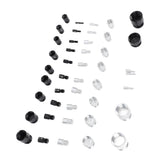44PCS Nut and Bolt Thread Checker Aluminum High Accuracy Bolt Nut Identifier Gauge with Storage Box for Imperial and Metric Nuts