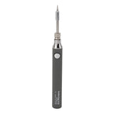 Soldering Iron Kit Cordless Electronic Welding Pen USB Rechargeable Adjustable Temperature Fast Heating Welding Tool for Wire DIY Grey