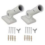 2Pcs Adjustable Flag Pole Holder Aluminium Alloy Metal Wall Mount 180 Degree Multi Position Bracket for Outside House In Australia - Darrahopens
