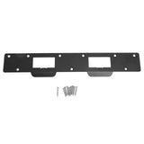 Door Strike Plate Double Holes Steel Reinforced Strong Easy Install Security Stike for 5‑1/2in to 6in Hole Center Distance Black In Australia - Darrahopens