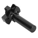 Slab Flattening Router Bit Insert Detachable Cemented Carbide 1/2in Shank 4 Blade Planing Bit for Woodworking