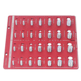 Nut and Bolt Thread Checker 7.9x7.9in Identifier Gauge Aluminium Alloy Easy Operation Accurate Ruler Gauge for Garage In Australia - Darrahopens