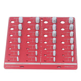 Nut and Bolt Thread Checker 7.9x7.9in Identifier Gauge Aluminium Alloy Easy Operation Accurate Ruler Gauge for Garage In Australia - Darrahopens