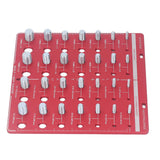 Nut and Bolt Thread Checker 7.9x7.9in Identifier Gauge Aluminium Alloy Easy Operation Accurate Ruler Gauge for Garage