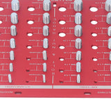 Nut and Bolt Thread Checker 7.9x7.9in Identifier Gauge Aluminium Alloy Easy Operation Accurate Ruler Gauge for Garage
