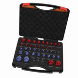 44pcs Nut and Bolt Thread Checker Red Blue Nut and Bolt Size Gauge Inch Metric Nut and Bolt Identifier Gauge Set In Australia - Darrahopens
