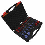 44pcs Nut and Bolt Thread Checker Red Blue Nut and Bolt Size Gauge Inch Metric Nut and Bolt Identifier Gauge Set