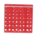 28 Hole Bolt Nut Identifier Gauge Metric Aluminum Alloy Nut Bolt Thread Checker for DIY Buffs In Australia - Darrahopens